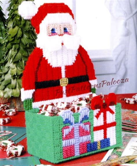 plastic canvas santa